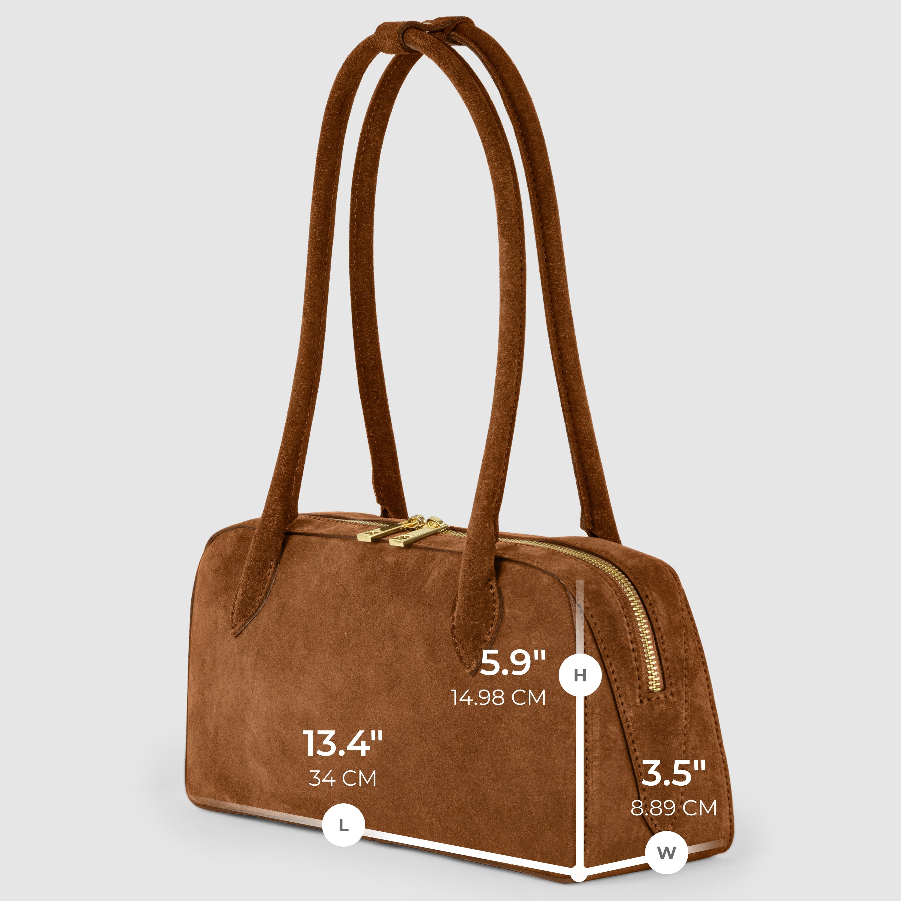 Italian Genuine Suede Shoulder Bag