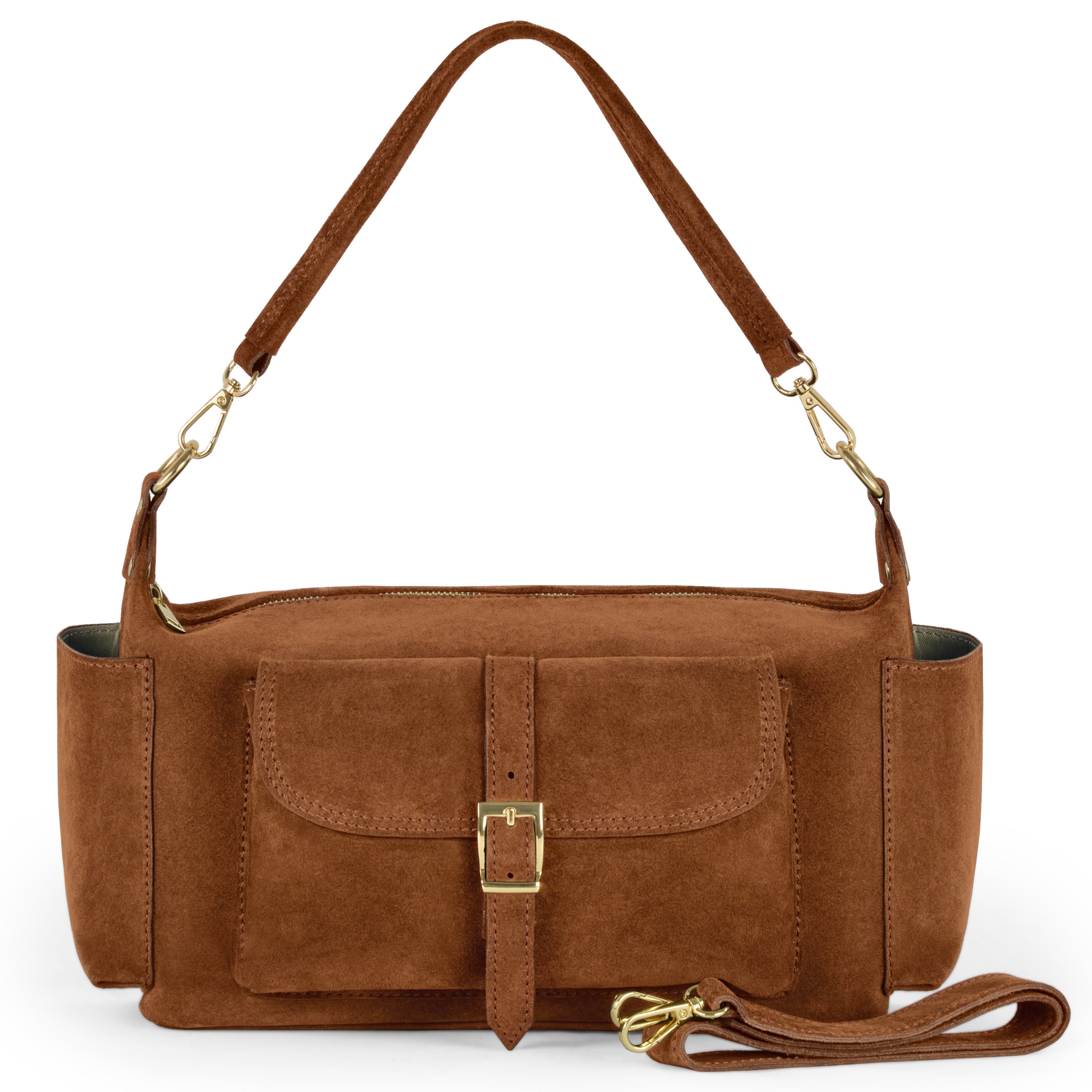 Italian Genuine Suede Shoulder Bag 323040