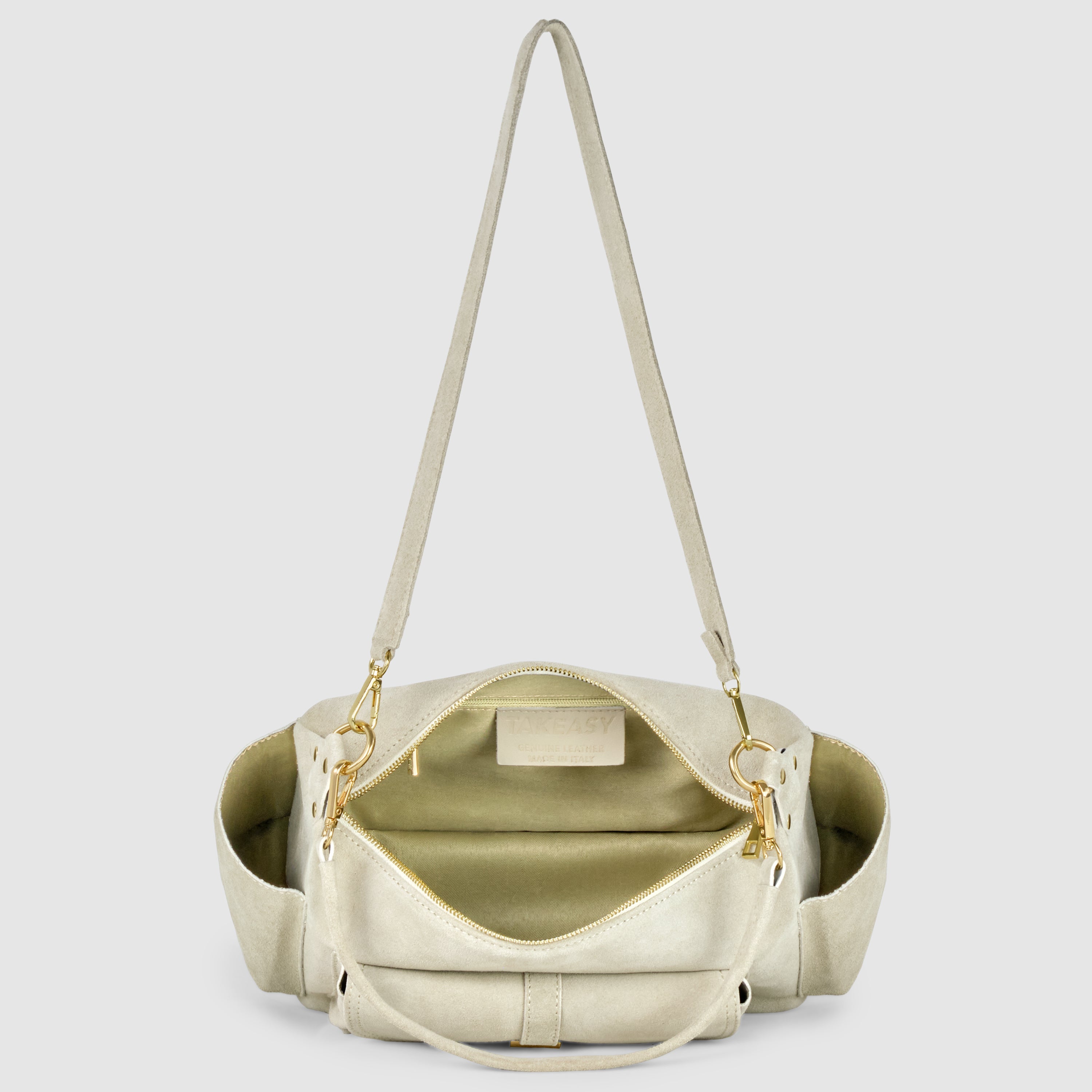 Italian Genuine Suede Shoulder Bag 323040