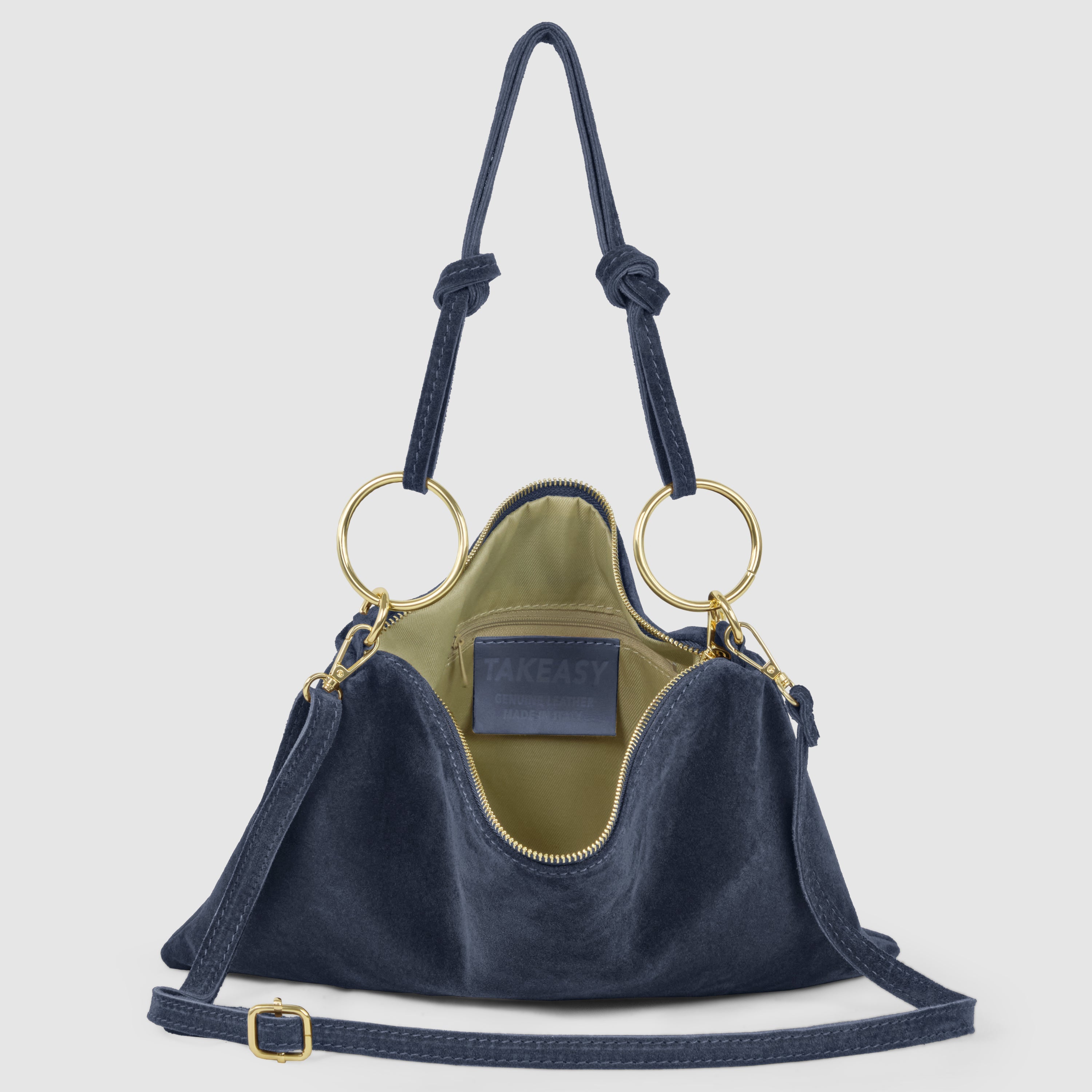 Italian Genuine Suede Shoulder Bag 171551
