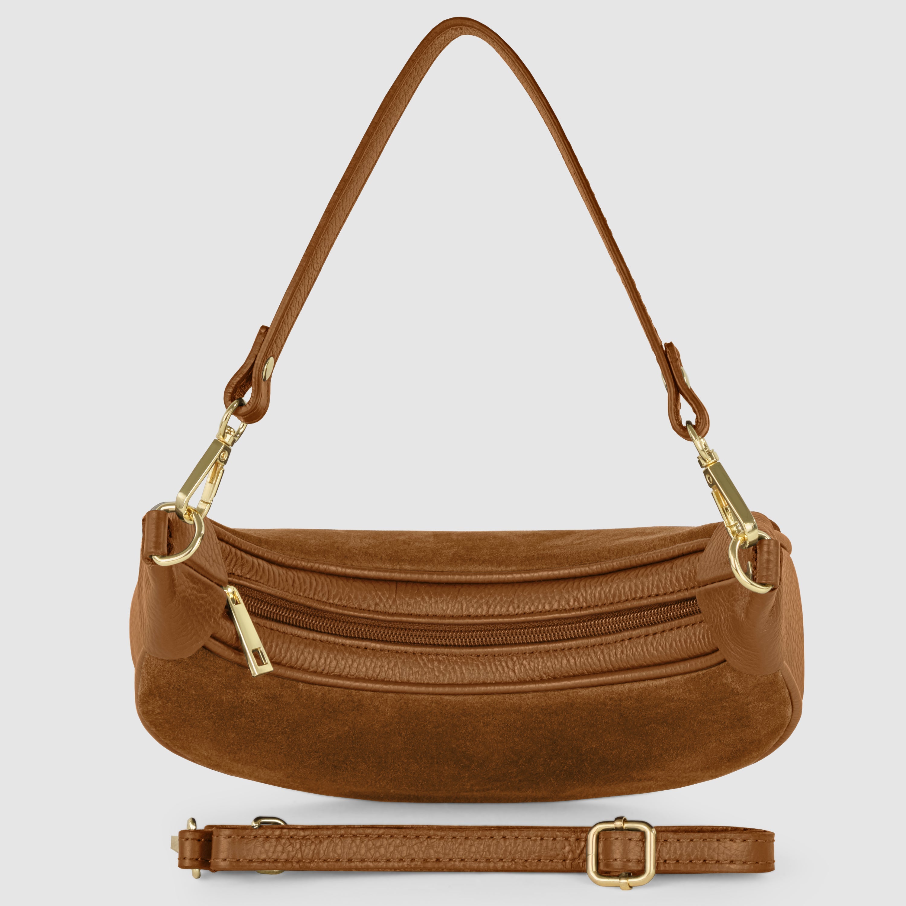 Italian Genuine Suede Shoulder Bag 222024