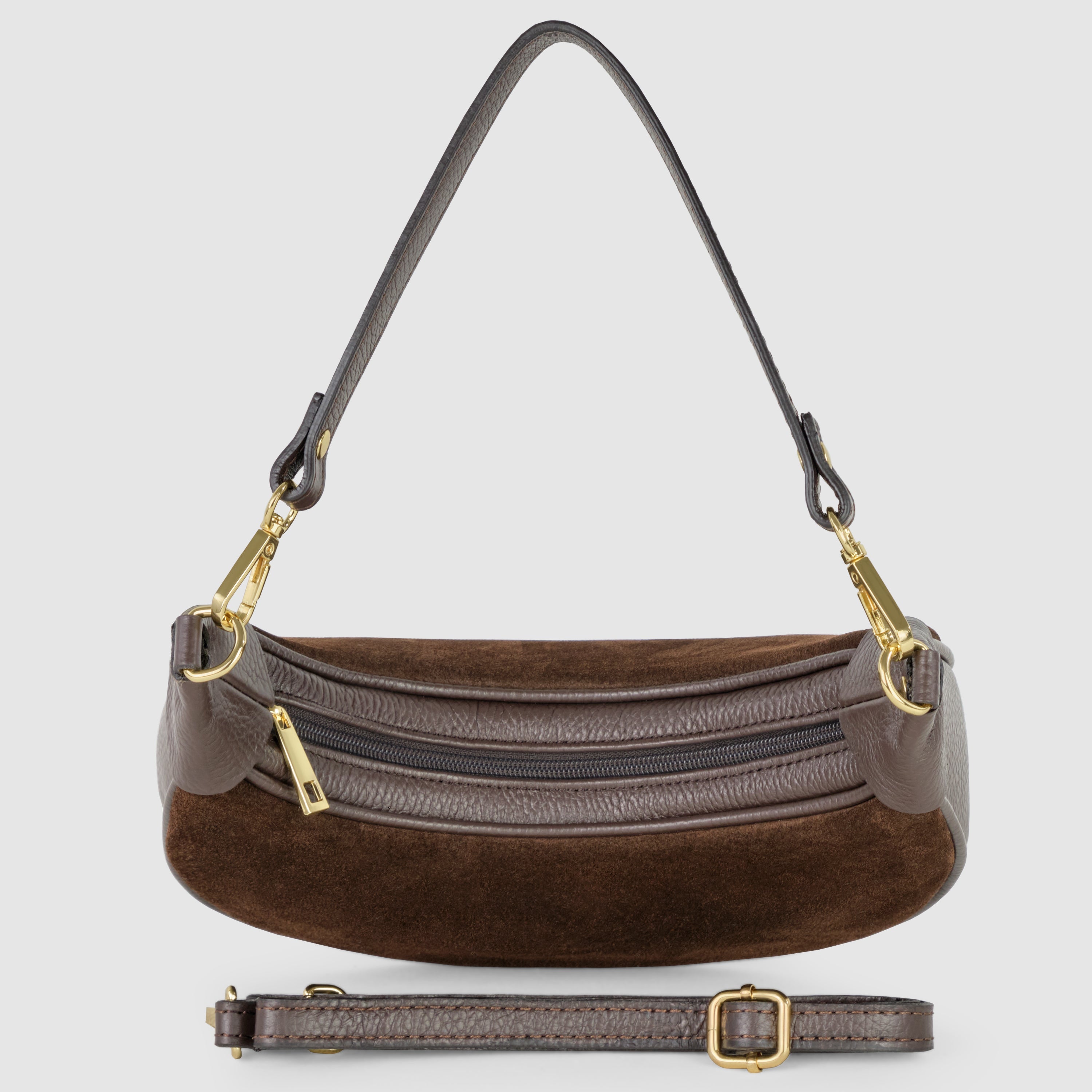 Italian Genuine Suede Shoulder Bag 222024