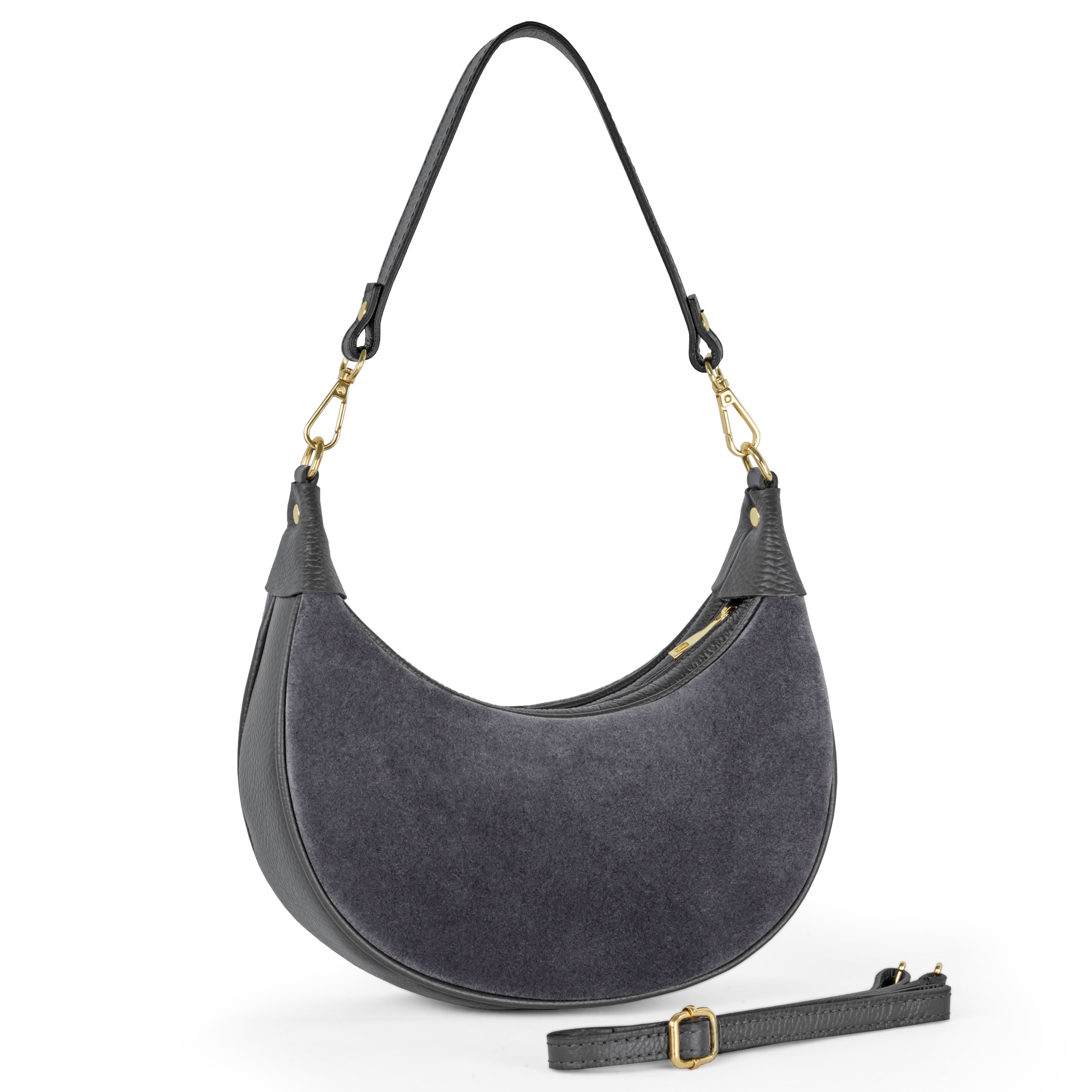 Italian Genuine Suede Shoulder Bag 222024