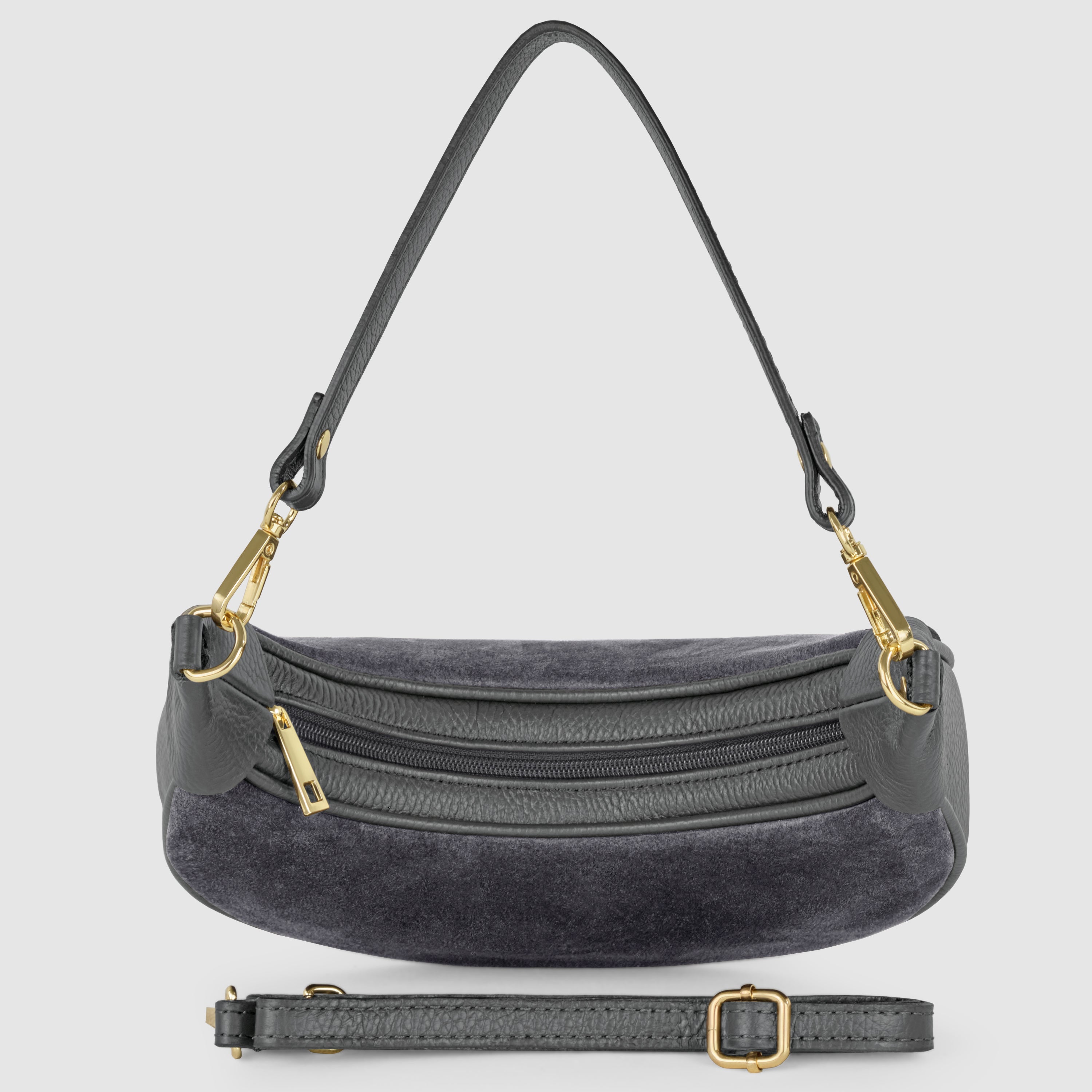 Italian Genuine Suede Shoulder Bag 222024