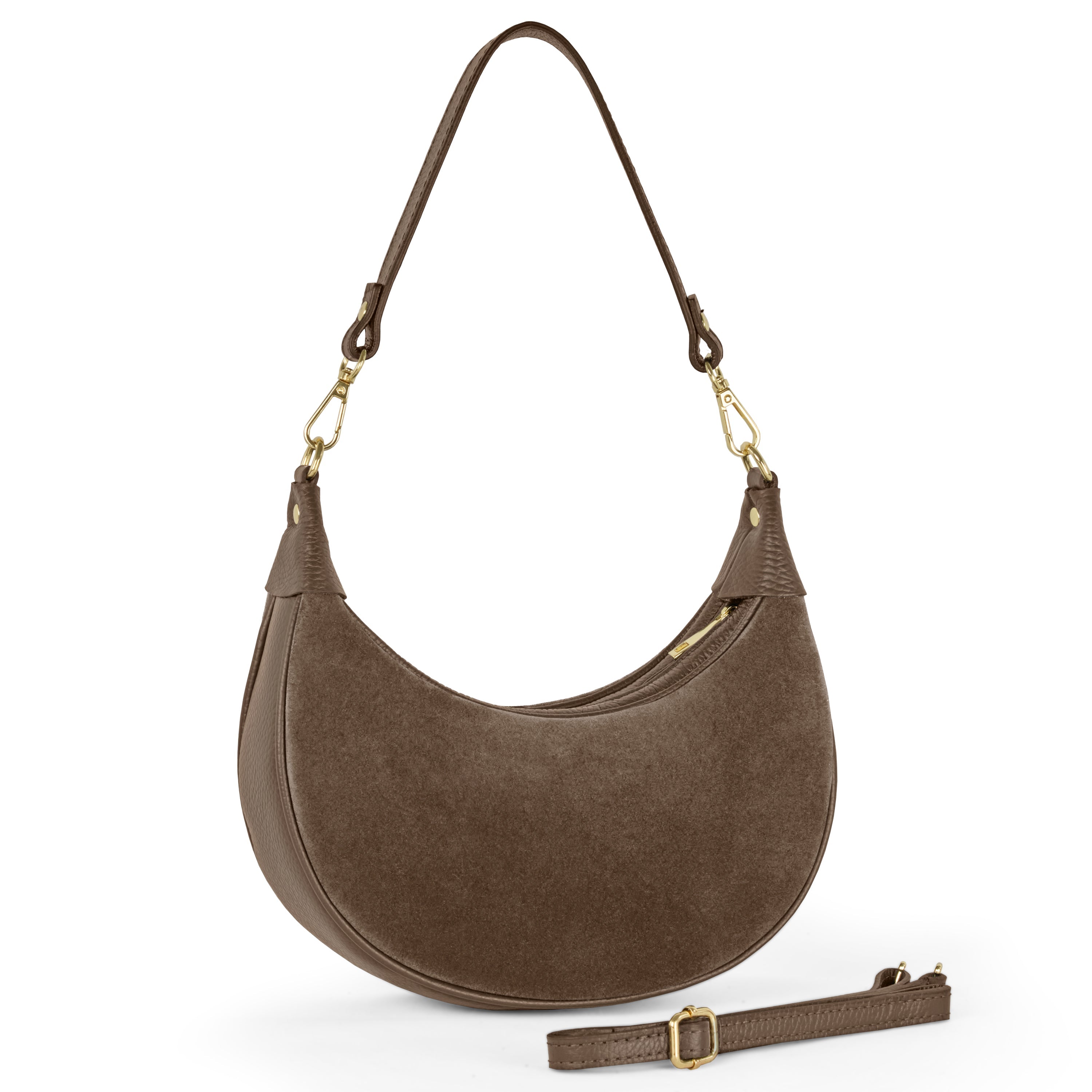 Italian Genuine Suede Shoulder Bag 222024