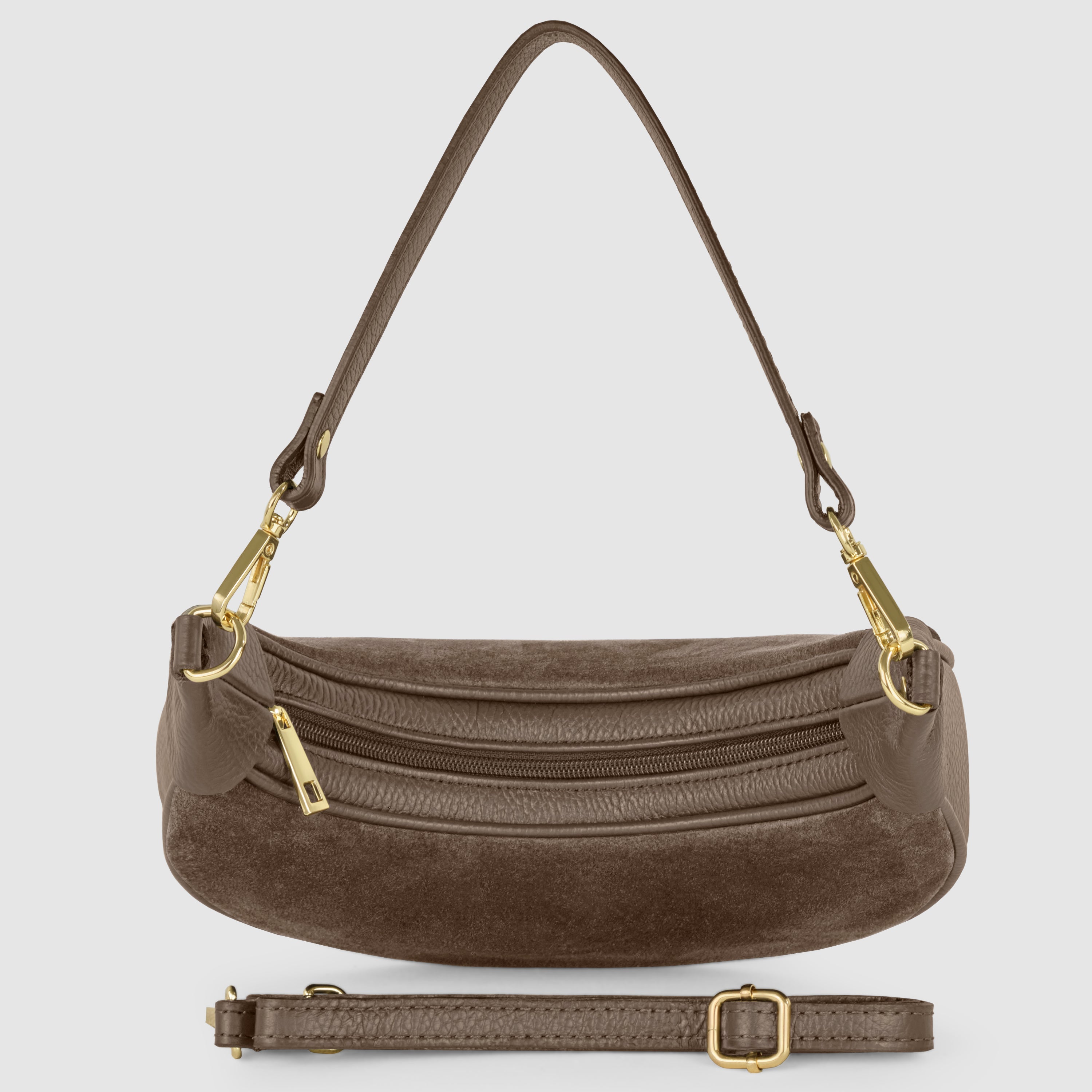 Italian Genuine Suede Shoulder Bag 222024