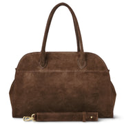 Suede Leather Top-handle Bag
