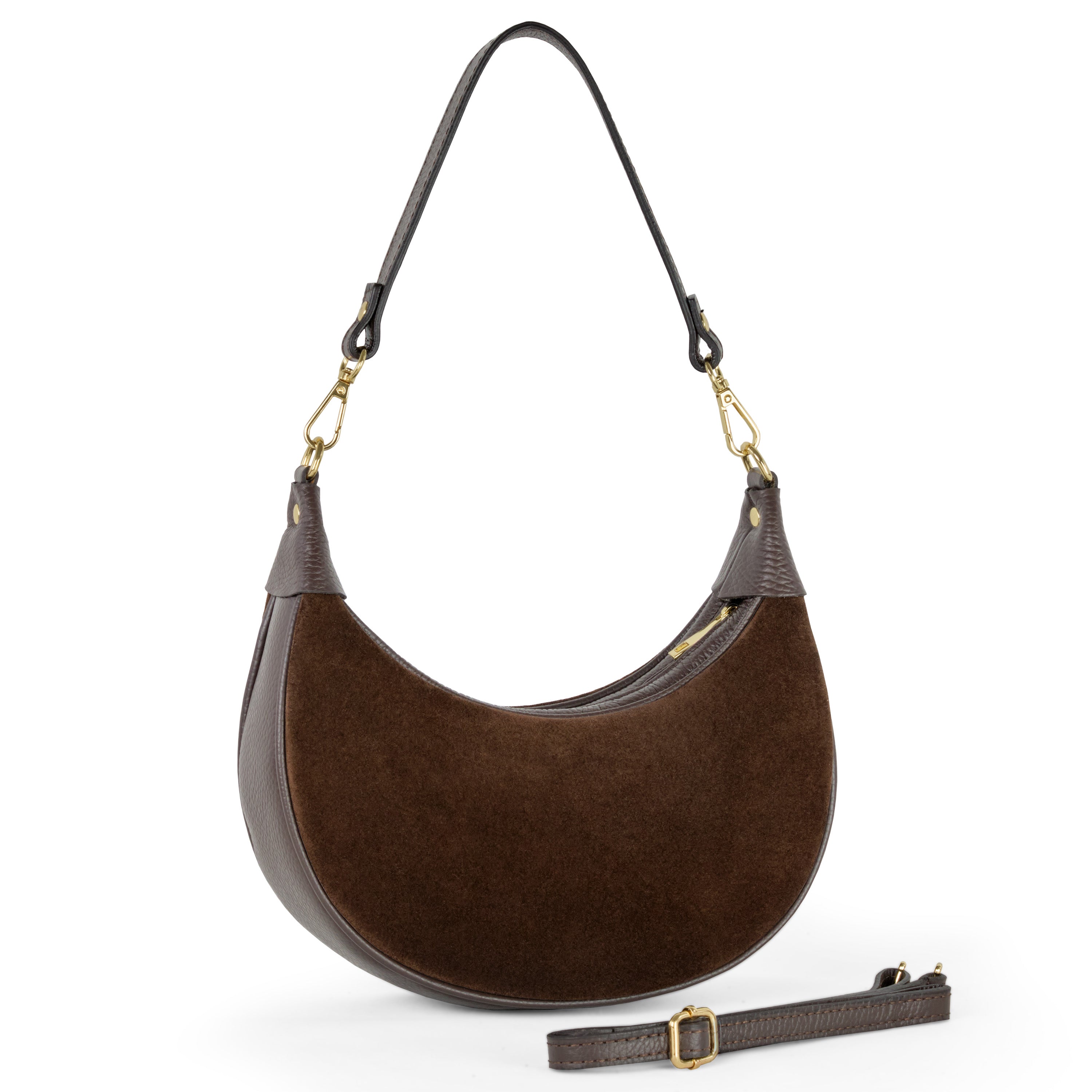 Italian Genuine Suede Shoulder Bag 222024