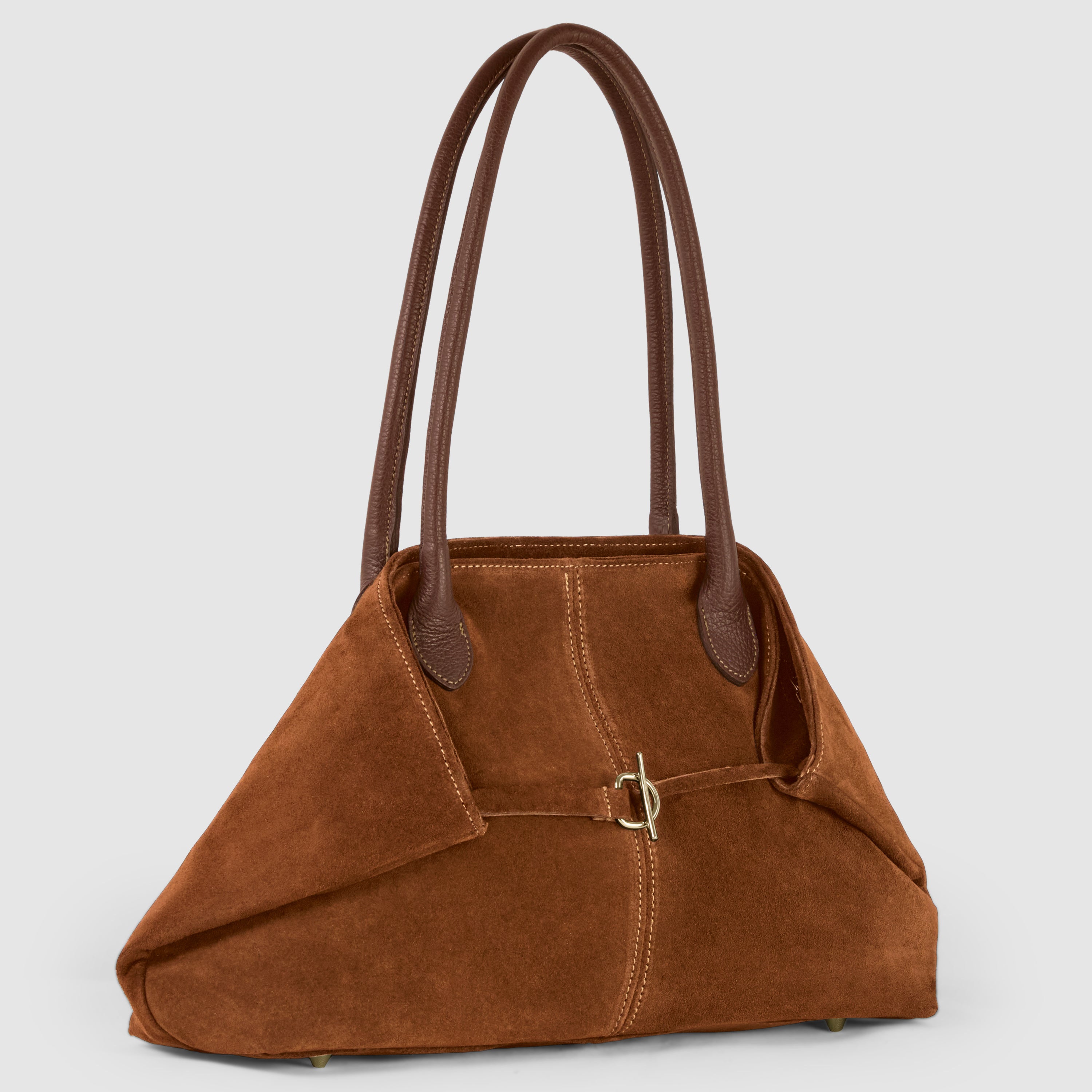 Italian Genuine Suede Satchel Bag