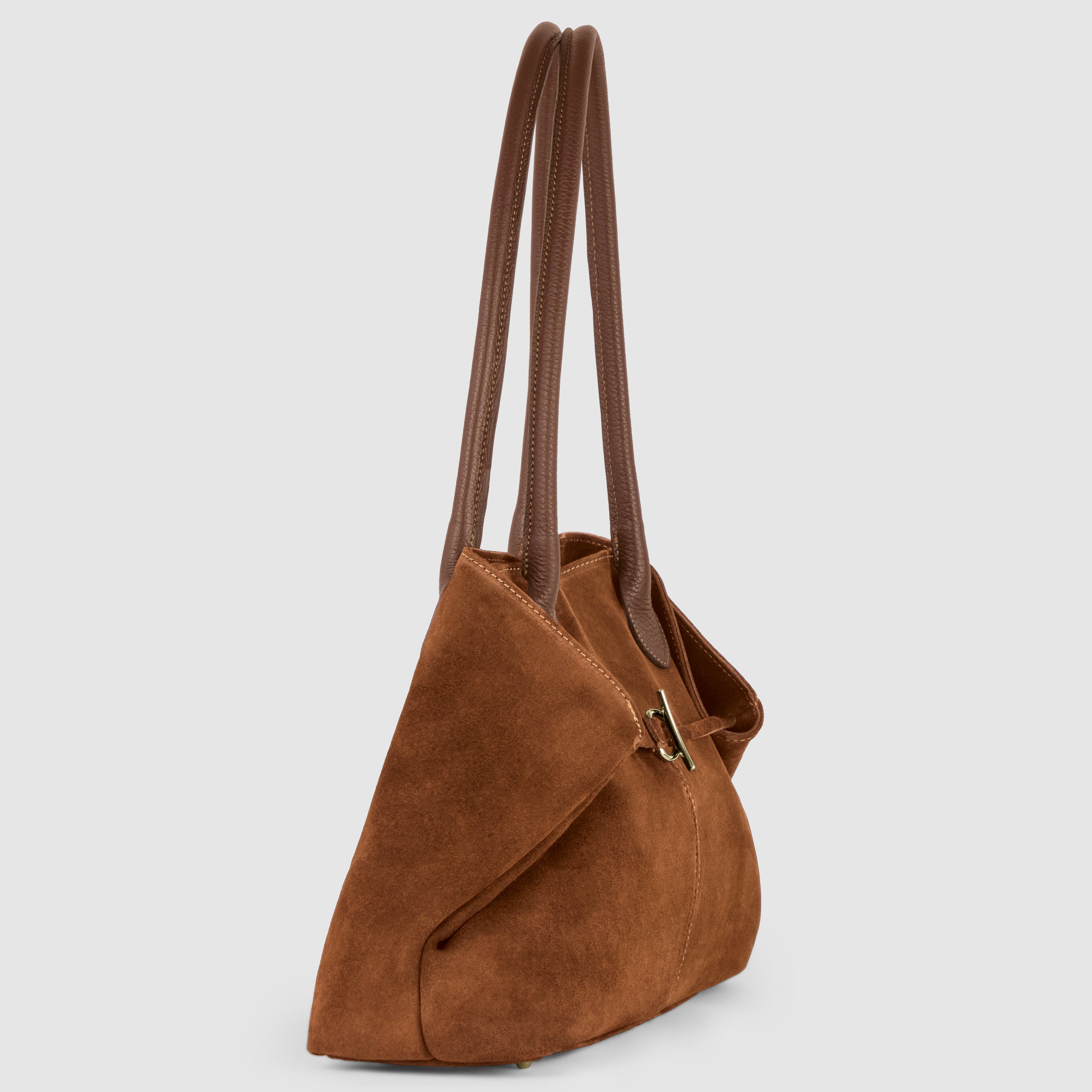 Italian Genuine Suede Satchel Bag