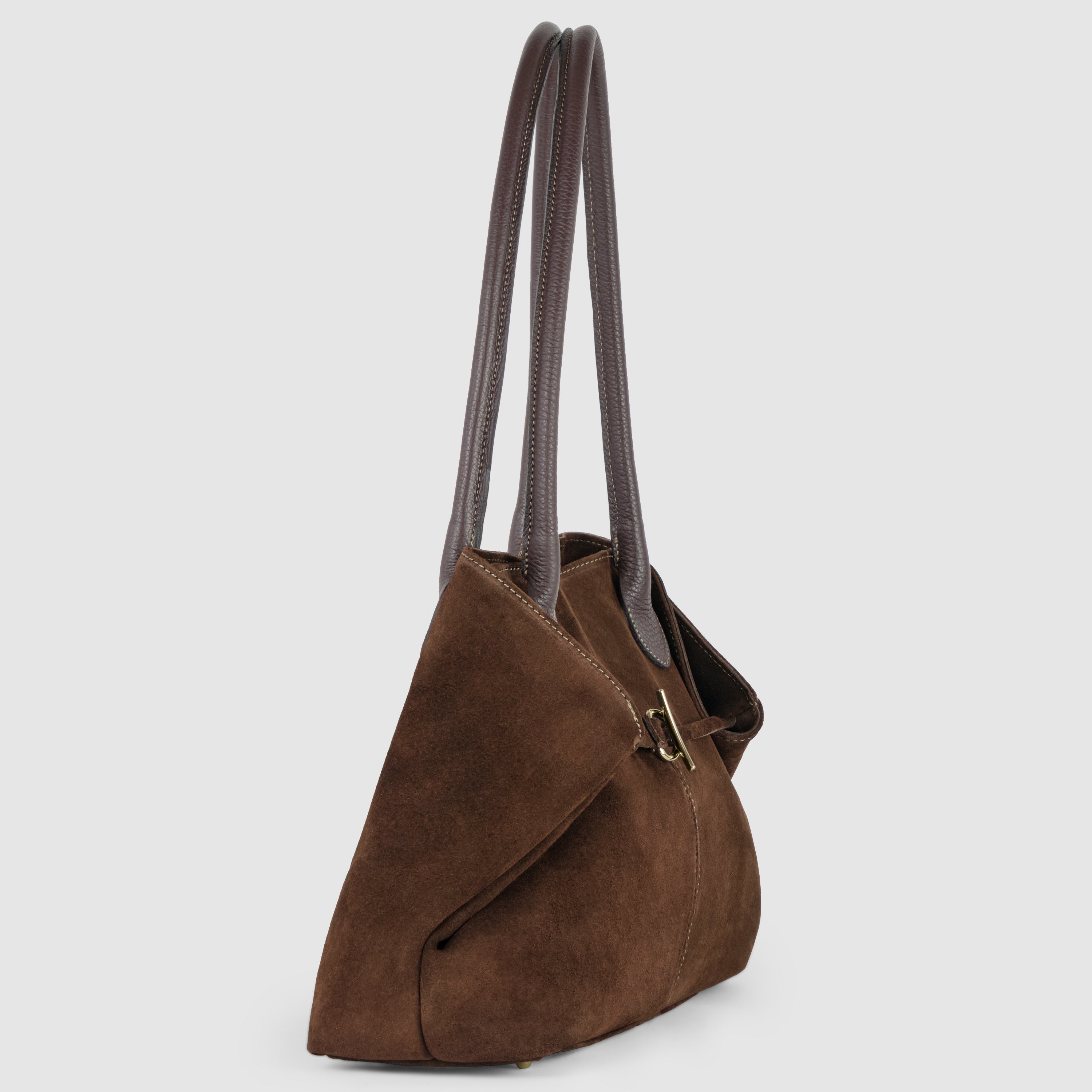 Italian Genuine Suede Satchel Bag