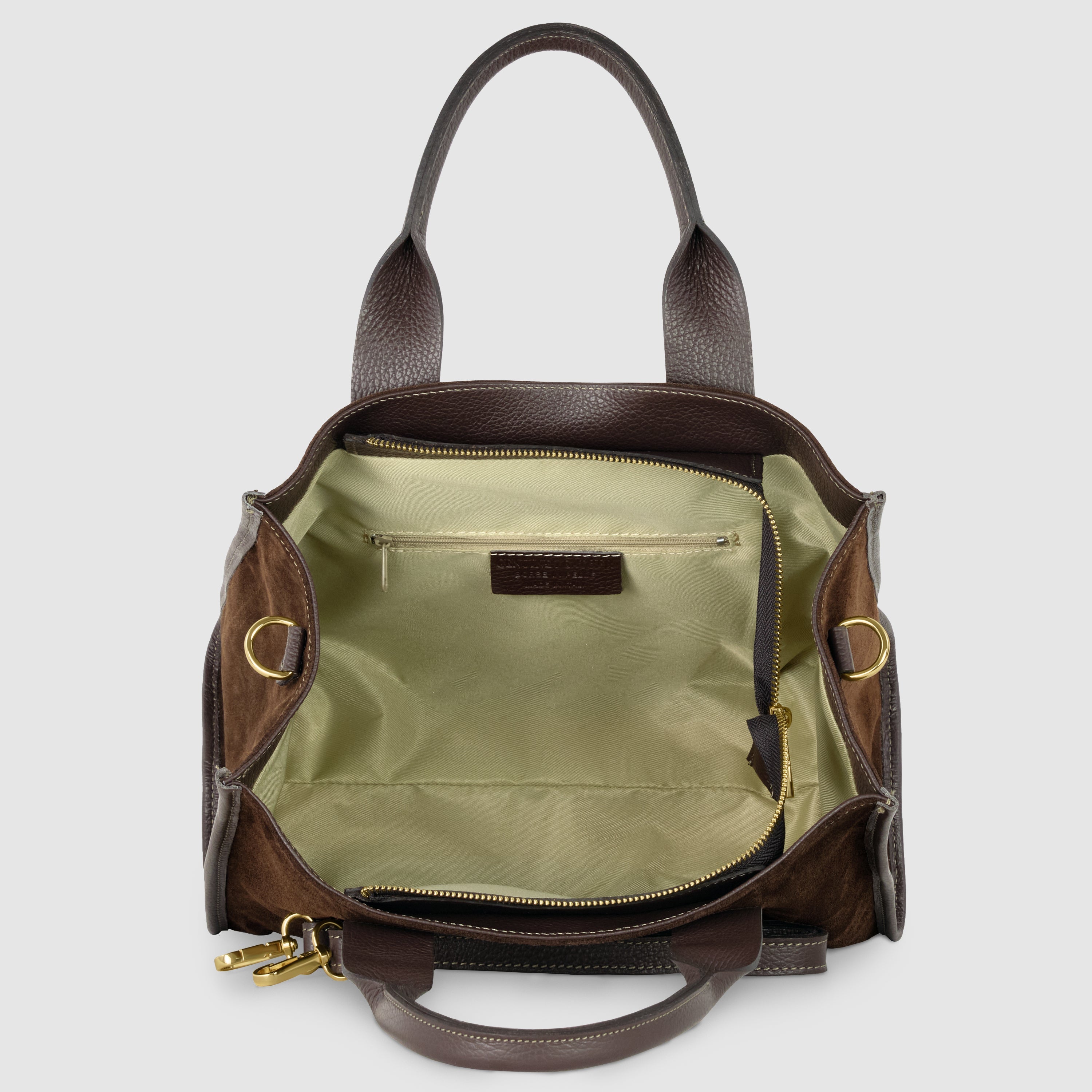 Italian Genuine Suede Tote Bag 282611