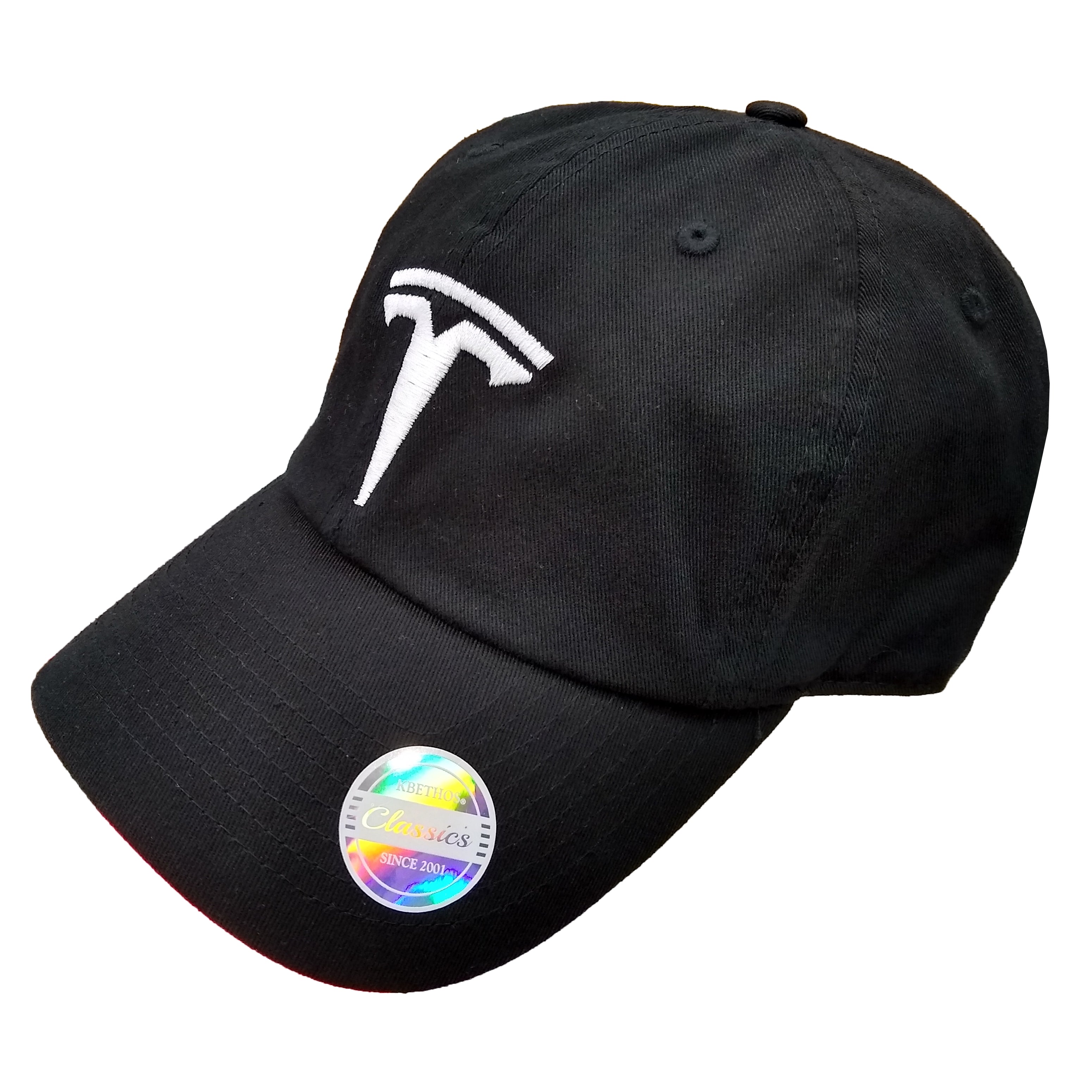 Tesla Logo Embroidered Dad Hat Premium Cotton Adjustable Cap
