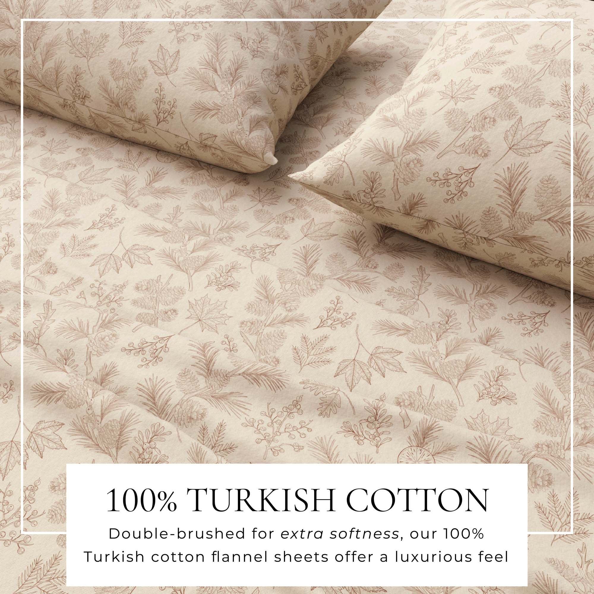 Turkish Cotton Flannel Sheet Set - Elevated Lodge Collection