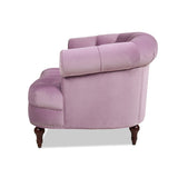 Upholstered Accent Chair with Rolled Arms and Nailhead Trim
