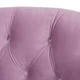 Upholstered Accent Chair with Rolled Arms and Nailhead Trim