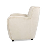 Upholstered Arm Chair with Curved Back