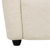 Upholstered Arm Chair with Curved Back