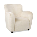 Upholstered Arm Chair with Curved Back