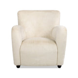 Upholstered Arm Chair with Curved Back