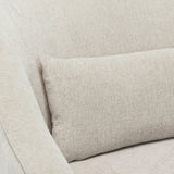 Upholstered Arm Chair with Scalloped Back and Lumbar Pillow