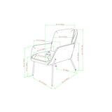 Upholstered Boucle Minimalist Accent Chair