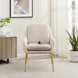 Upholstered Boucle Minimalist Accent Chair