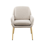 Upholstered Boucle Minimalist Accent Chair