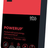 Soul Strips PowerUp Vegan Sugar Free Strawberry Flavor 30 Strips