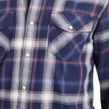 American Rag Men's Plaid Western Shirt Navy