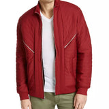 INC International Concepts Men's Burton Quilted Jacket Wine Size X-Large