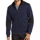 INC International Concepts Men's Overbound Hooded Jacket Dark Blue Size XXX Large