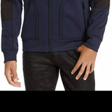 INC International Concepts Men's Overbound Hooded Jacket Dark Blue Size XXX Large