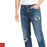 Levi's 541 Men's Athletic Fit All Season Tech Ripped And Repaired Jeans Blue Size 36 W X 32 L