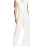 Cece Women's Pleated Jumpsuit Natural Size 0