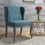 Valsa Upholstered Accent Chair with Nailhead Trim and Wing Back