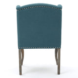 Valsa Upholstered Accent Chair with Nailhead Trim and Wing Back