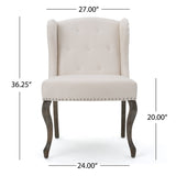 Valsa Upholstered Accent Chair with Nailhead Trim and Wing Back