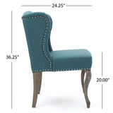 Valsa Upholstered Accent Chair with Nailhead Trim and Wing Back
