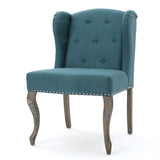 Valsa Upholstered Accent Chair with Nailhead Trim and Wing Back