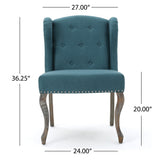 Valsa Upholstered Accent Chair with Nailhead Trim and Wing Back