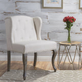 Valsa Upholstered Accent Chair with Nailhead Trim and Wing Back