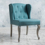 Valsa Upholstered Accent Chair with Nailhead Trim and Wing Back