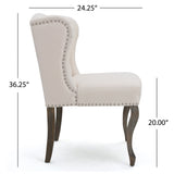 Valsa Upholstered Accent Chair with Nailhead Trim and Wing Back