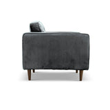 Velvet Button Tufted Lounge Chair