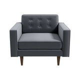 Velvet Button Tufted Lounge Chair