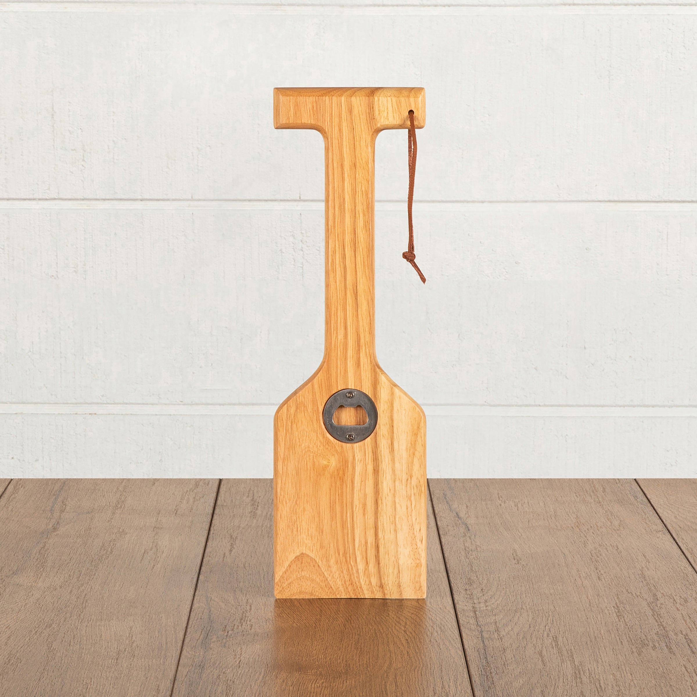 Hardwood Bbq Grill Scraper With Bottle Opener