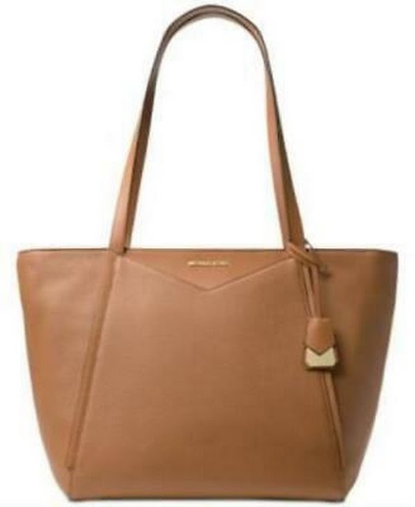 Michael Michael Kors Whitney Large Soft Leather Tote - Acorn/gold