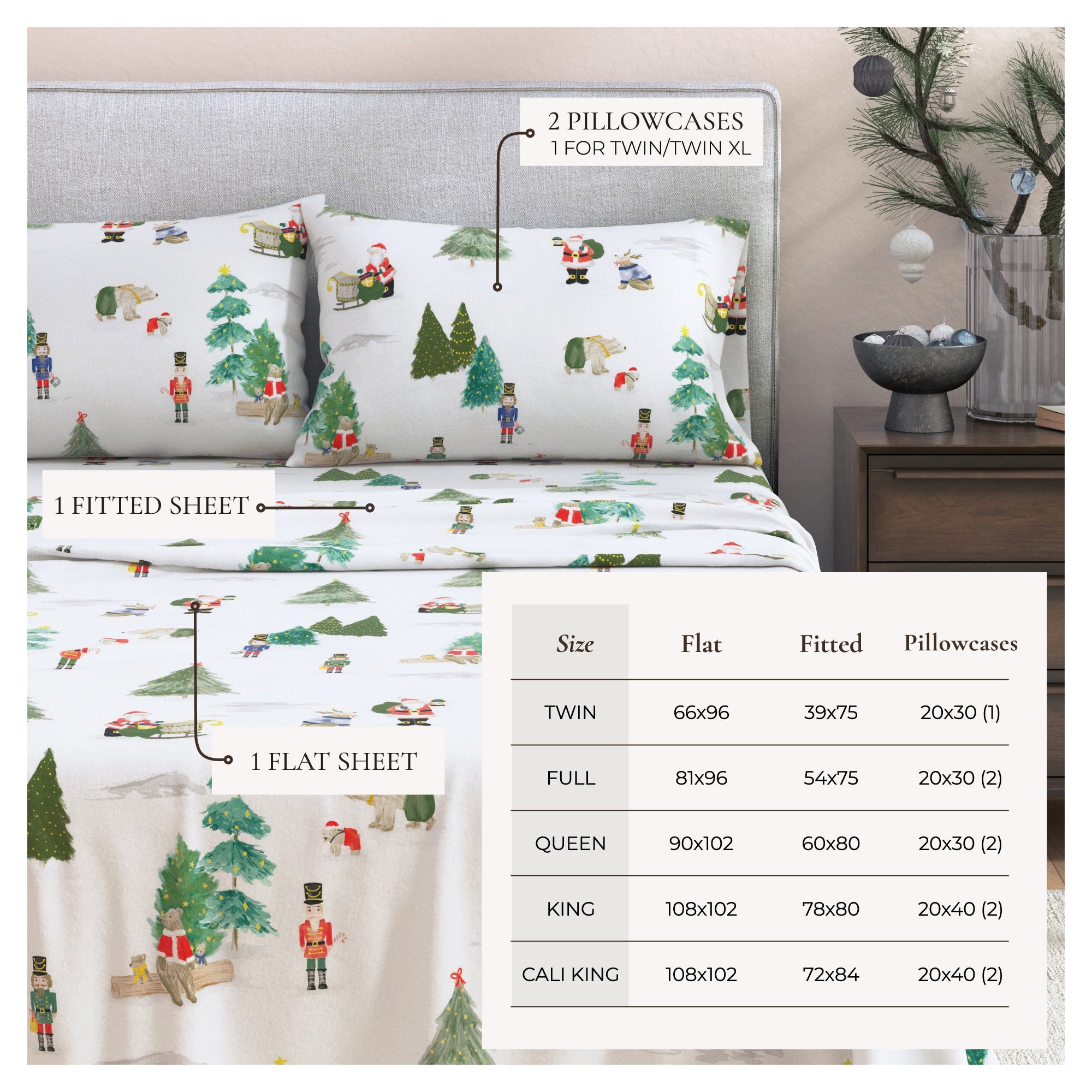 4-piece Turkish Cotton Flannel Sheet - Whittaker Collection