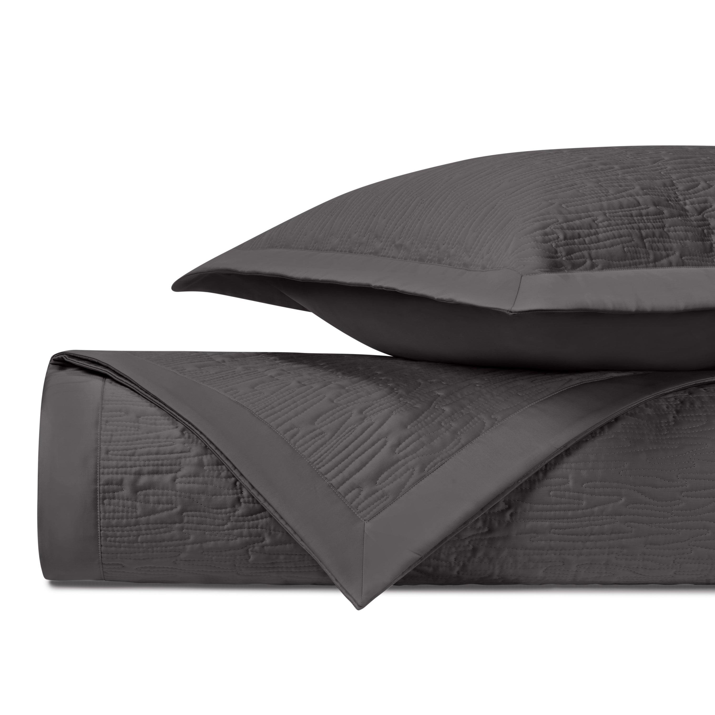Wave Quilted Coverlet (Euro) Set